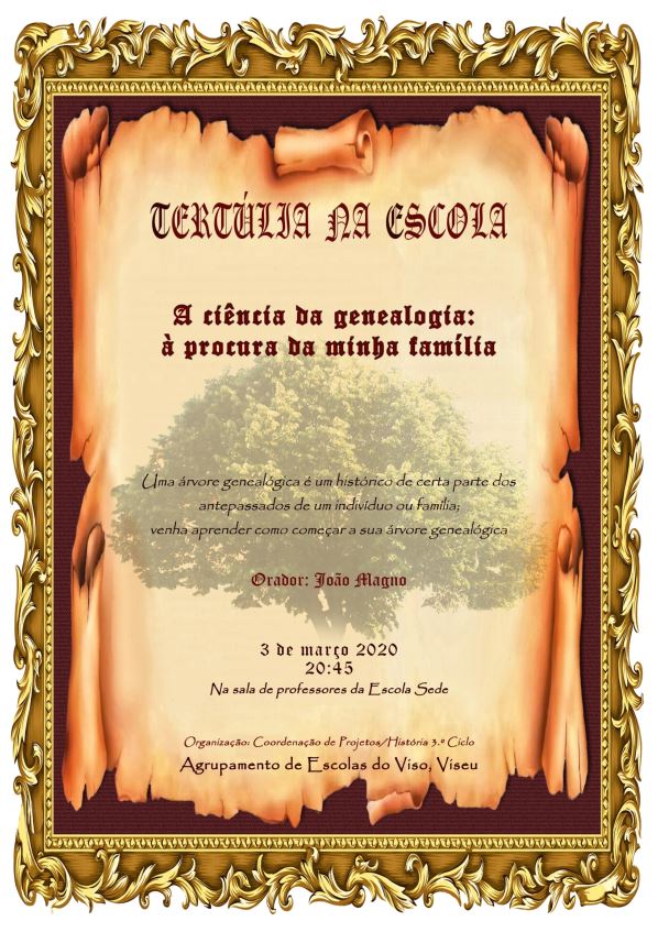 À volta de chá e bolos... saiba "de onde viemos".